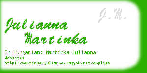 julianna martinka business card